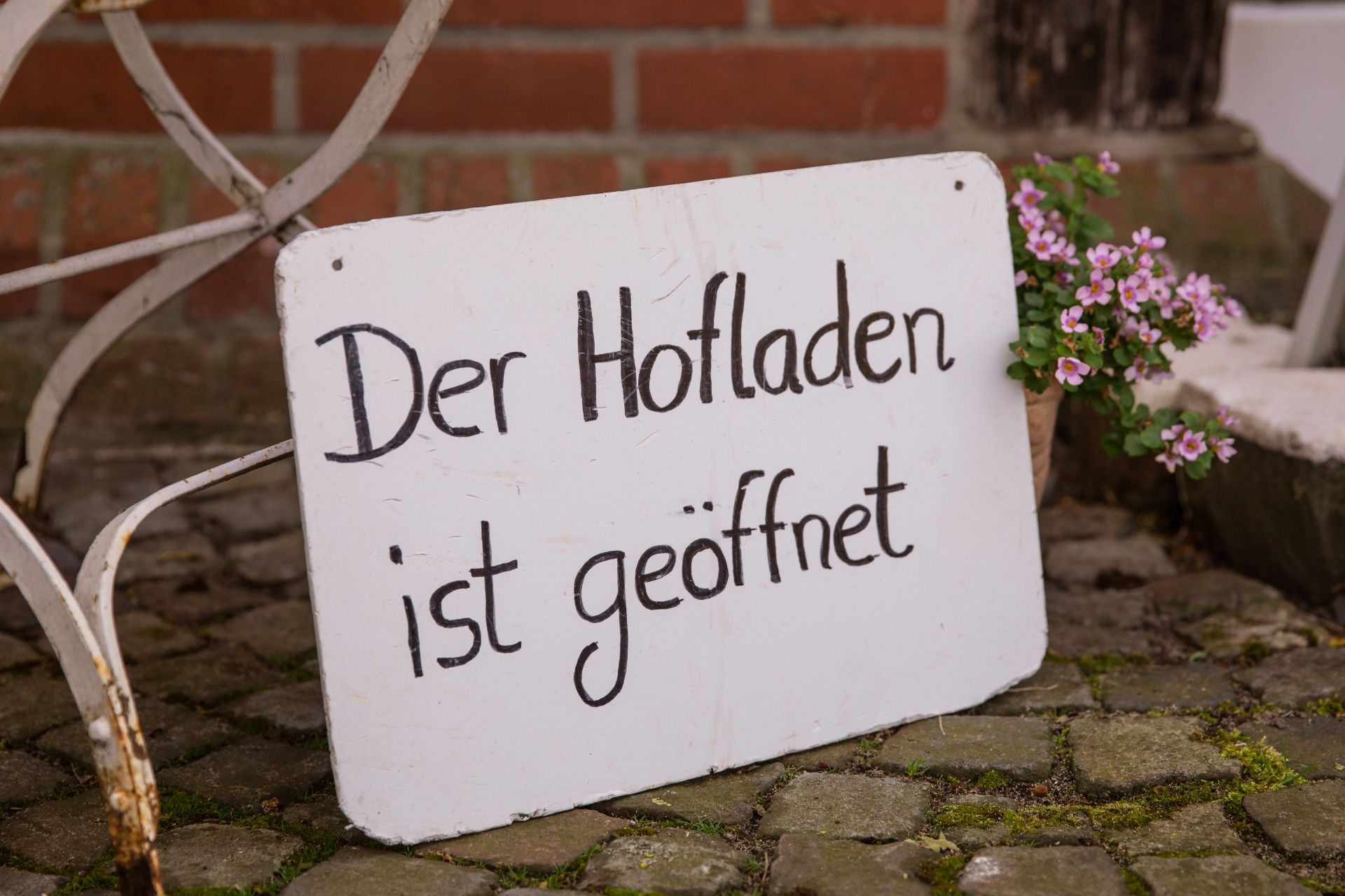 Hofladen geöffnet