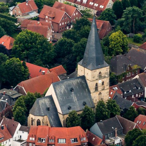 Laer-Kirche Luftbild